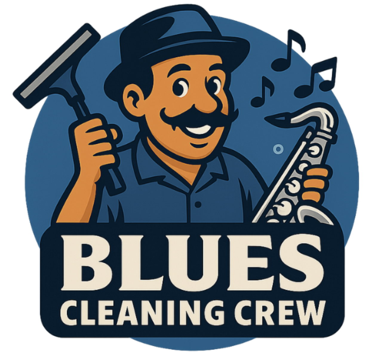 Blues Cleaning Crew Logo