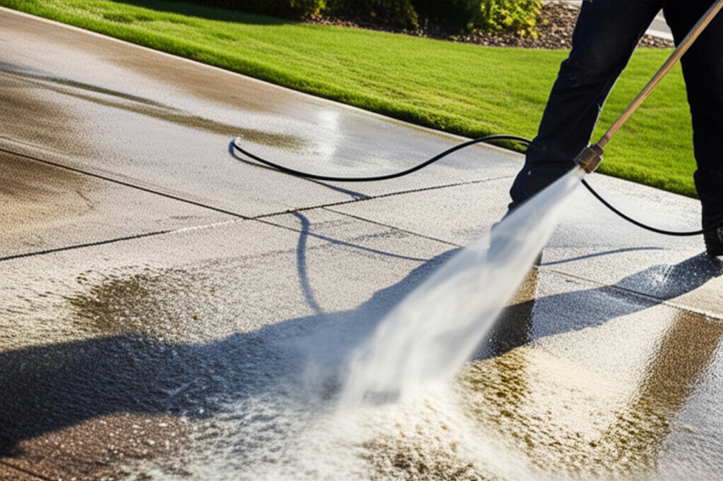 Pressure washing process