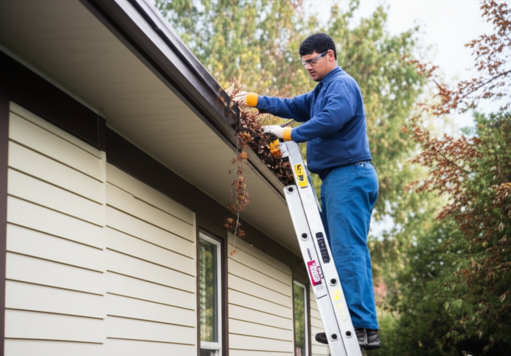 Professional gutter cleaning service